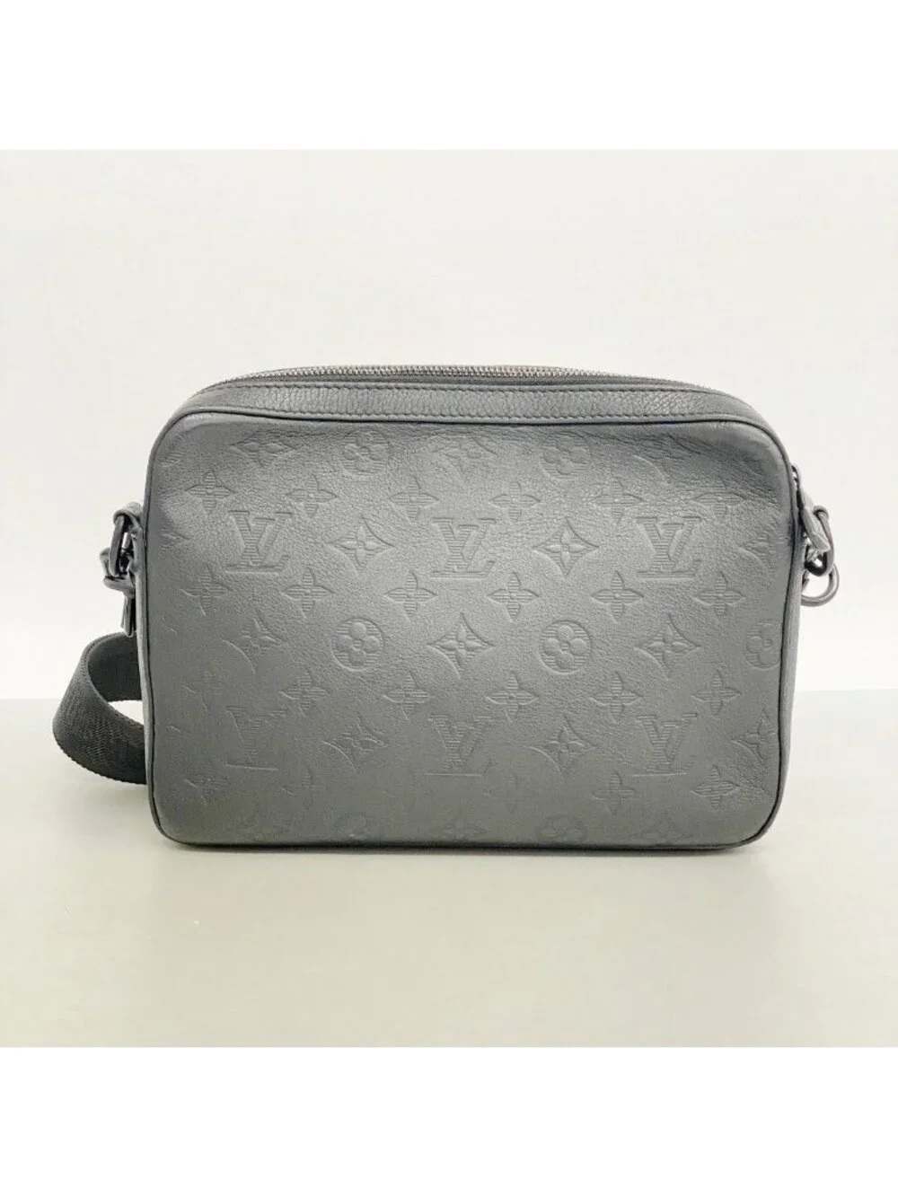 Louis Vuitton Shoulder Bag Monogram Shadow Trio Messenger Black